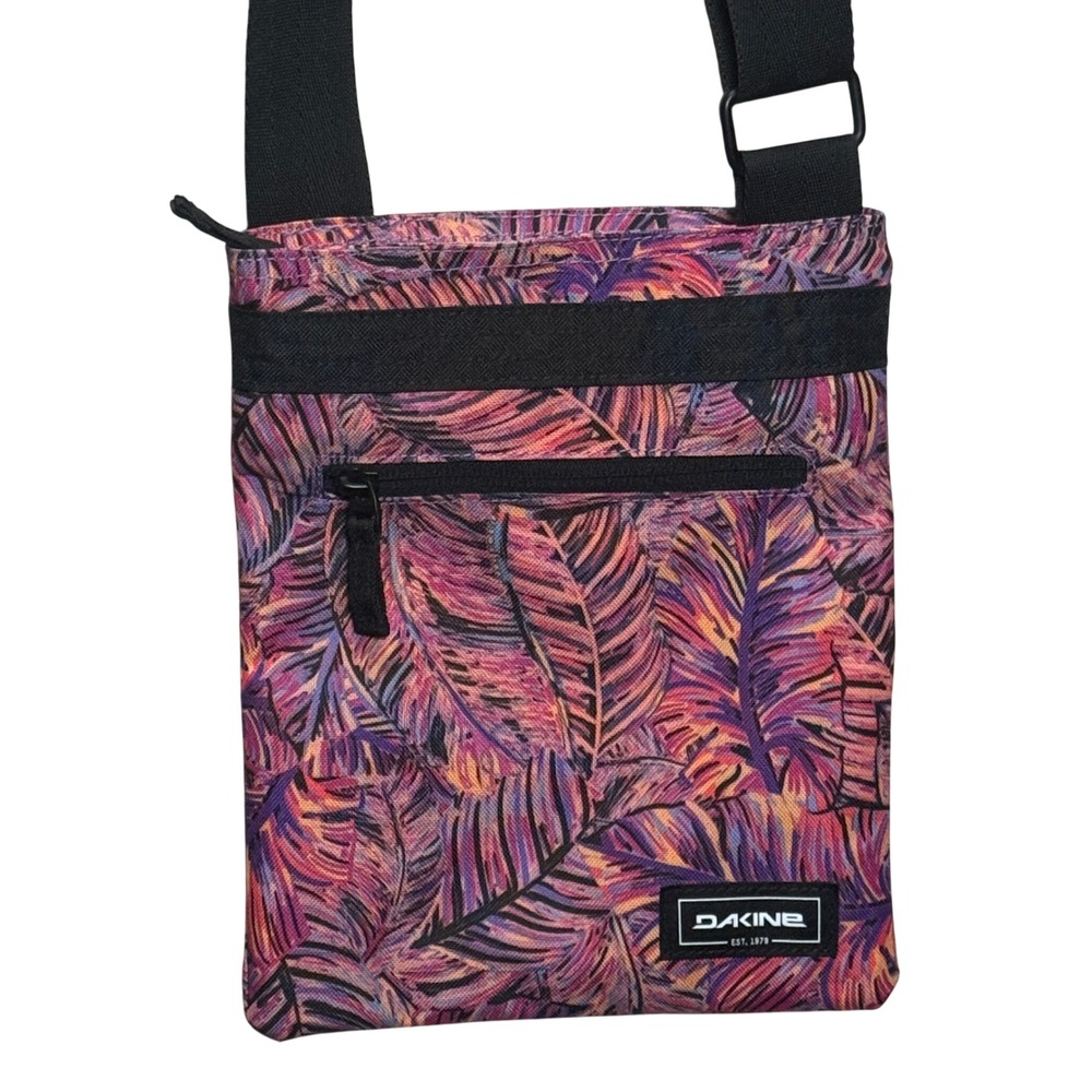 Dakine Jive Crossbody Bag Tropical Palm Leaf Print Pink Purple Orange 08220095